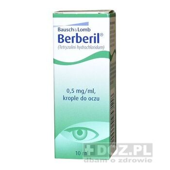 Berberil, krople do oczu, (0,5 mg / ml), 10 ml