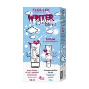Zestaw Promocyjny Flos-Lek WinterCare LIP & HAND CARE, zimowa wazelina do ust, 10 g + krem zimowy do rąk i paznokci, 50 ml        