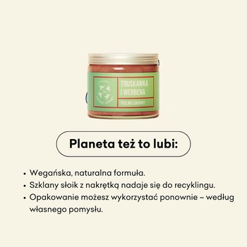 Mydlarnia 4 Szpaki, Peeling cukrowy, Truskawka i Werbena, 250 ml