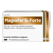 Magnefar B6 Forte, tabletki powlekane, 90 szt.