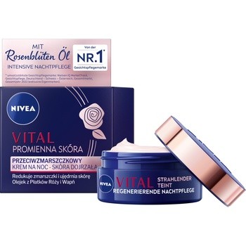 Nivea Vital Promienna Skóra, przeciwzmarszczkowy krem na noc, 50 ml