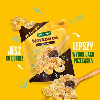 Bakalland, orzechy nerkowca prażone pieprz, 170 g