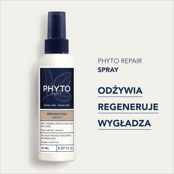 Phyto Repair, termoochronny spray do włosów, 150 ml