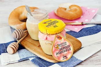 Pszczelarz Kozacki, mleczko pszczele w miodzie, 220 g