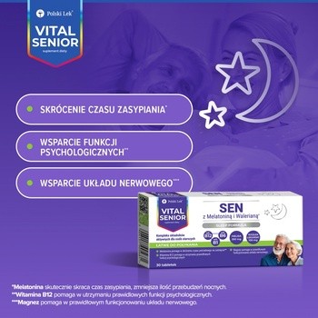 Polski Lek Vital Senior Sen, tabletki, 30 szt.