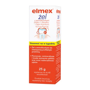 Elmex, 12,5 mg fluoru/g, żel, 25 g