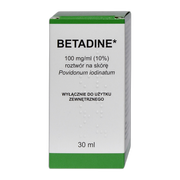 Betadine, 100 mg/ml, roztwór na skórę, 30 ml (import równoległy, Delfarma)