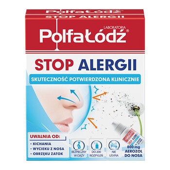 Laboratoria PolfaŁódź Stop Alergii, aerozol do nosa, 800 mg, 1 opakowanie