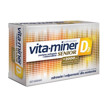 Vita-miner Senior D3, tabletki, 60 szt.