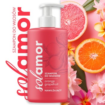 Solamor, szampon do włosów, Orange Grapefruit, 500 ml