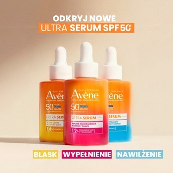 Avene Eau Thermale Ultra Serum, serum długotrwale nawilżajace, SPF 50+, 30ml