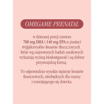 Health Labs OmegaMe Prenatal, kapsułki miękkie, 120 szt.