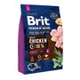 Brit Premium by Nature Adult Small Breed Chicken, karma sucha dla dorosłych psów małych ras, kurczak, 3 kg