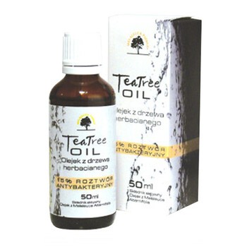 Tea Tree Oil, olejek z drzewa herbacianego, 15% roztwór antybakteryjny, 50 ml