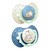Canpol Lovi, smoczek silikonowy, dynamiczny Night&Day, Boy, 0-3 m, 2 szt.