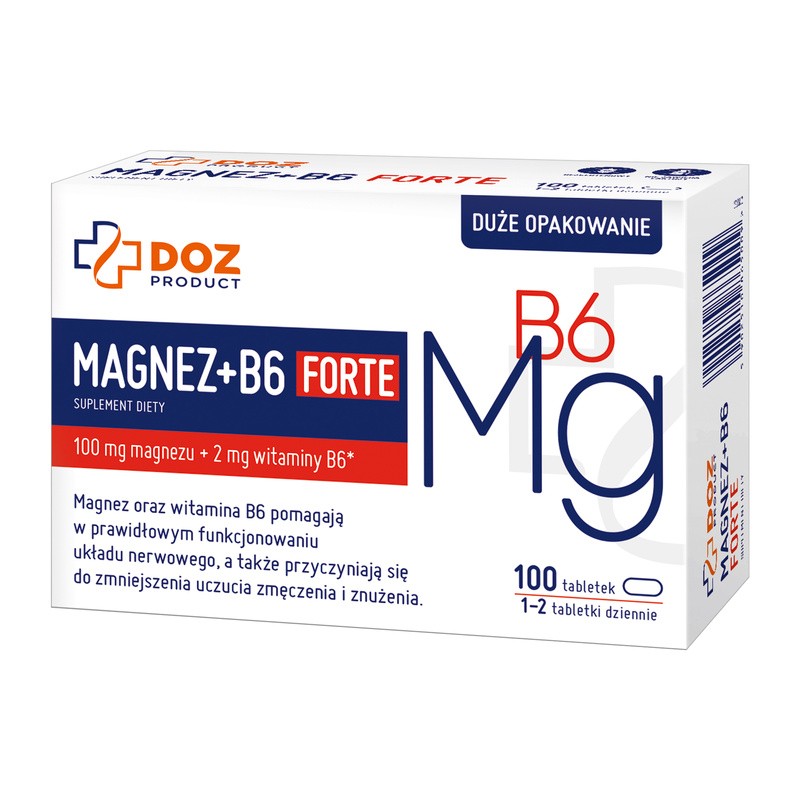 Doz Product Magnez B6 Forte Tabletki 100 Szt