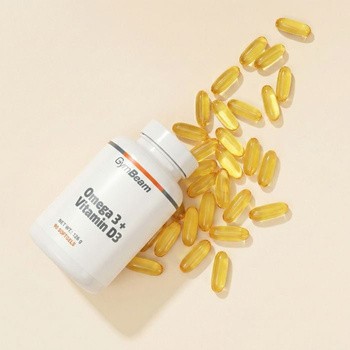 GymBeam Omega 3 + Witamina D3, kapsułki, 90 szt.