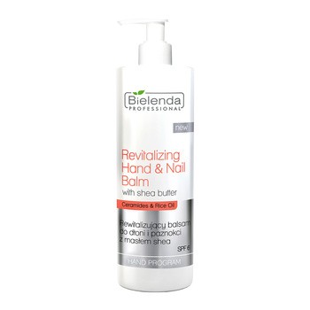 Bielenda Professional, rewitalizujący balsam do dłoni i paznokci z masłem shea, SPF 6, 500ml
