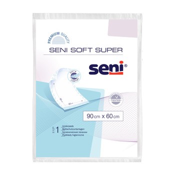 Seni Soft Super, podkład higieniczny, 90 cm x 60 cm, 1 szt.