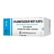 Xylometazolin 0.05%, krople do nosa, 10 ml (Polfa Warszawa)