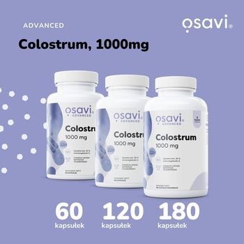 Osavi Colostrum 1000 mg, kapsułki, 180 szt.