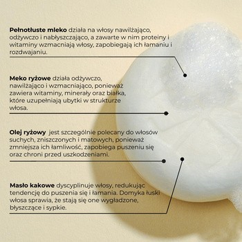 Calendula Modern Self Care, szampon w kostce, Ryż na mleku, 80 g