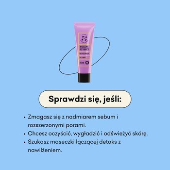 Mydlarnia 4 Szpaki Mirt i Jagoda, oczyszczająca maseczka do twarzy, 50 ml
