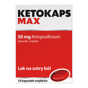 Ketokaps Max, 50 mg, kapsułki miękkie, 10 szt.