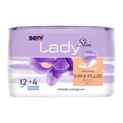 Seni Lady Slim Mini Plus, wkładki urologiczne dla kobiet, 12 szt. + 4 szt.