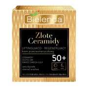 Bielenda Złote Ceramidy, liftingująco-regenerujący krem przeciwzmarszczkowy 50+, 50 ml