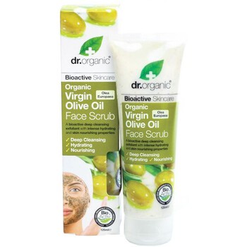 Dr Organic Virgin Olive Oil, peeling do twarzy z organiczną oliwą z oliwek, 125 ml