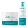 Zestaw Oillan Skin Control, wygładzający żel do mycia do twarzy i ciała, 400 ml + wygładzający balsam do ciała i twarzy, 500 ml