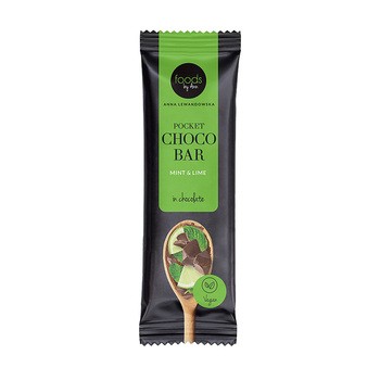 Foods by Ann, Pocket Choco Bar Mięta & Limetka w czekoladzie, baton, 35 g