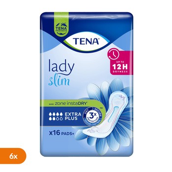 Zestaw 6 x TENA Men Active Fit (Super), wkłady anatomiczne, level 3, 20 szt.