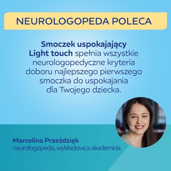 Canpol Babies, smoczek silikonowy Light touch 0-6 m symetryczny Goose, 2 szt.