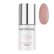 Neonail Cover Base Protein, baza hybrydowa Cream Beige, 7,2 ml