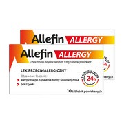 Zestaw 2x Allefin Allergy, 5 mg, tabletki powlekane, 10 szt.