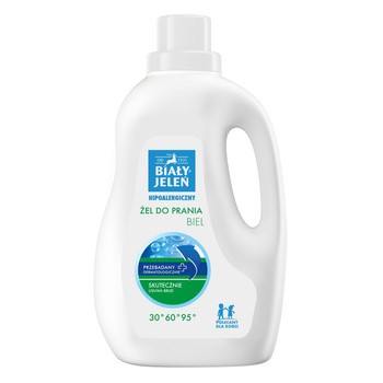 Biały Jeleń, hipoalergiczny żel do prania Biel, 1,5 l