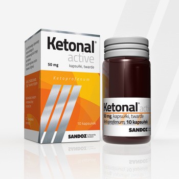 Ketonal Active, 50 mg, kapsułki twarde, 10 szt.