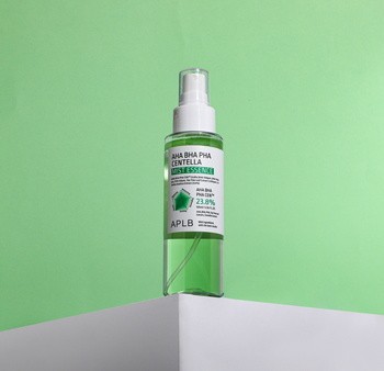 APLB AHA BHA PHA Centella Mist Essence, mgiełka-esencja do twarzy z kwasami i wąkrotą azjatycką, 105 ml