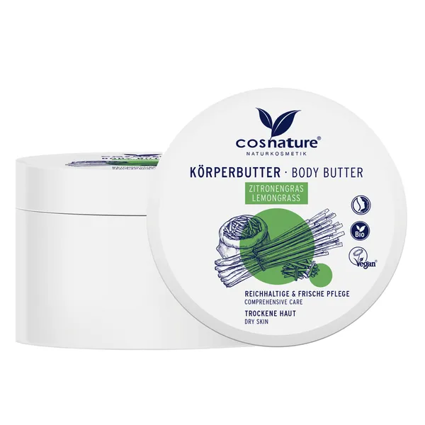 Naturalne nawilżające masło do ciała z trawą cytrynową 200ml [Cosnature] - Cosnature