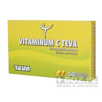 Vitaminum C, tabletki powlekane, 100 mg, 50 szt