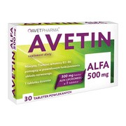 Avetin Alfa 500 mg, tabletki powlekane, 30 szt.