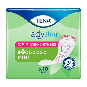 TENA Lady Slim Mini, specjalistyczne podpaski, 10 szt.