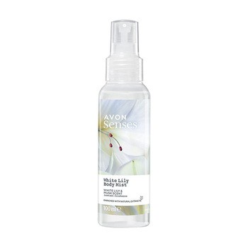 Avon Senses, mgiełka do ciała, Biała Lilia, 100 ml