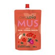 Owolovo Mus Jabłko-Malina-Czerwona porzeczka, 200 g