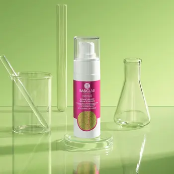 BasicLab Esteticus, wzmacniające serum wzmacniające tonujące do skóry naczynkowej i wrażliwej na dzień, 30 ml