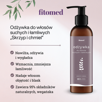 Fitomed, odżywka do włosów suchych i łamliwych, Skrzyp i chmiel, 200 g