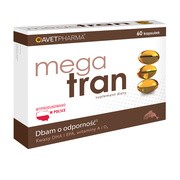 Mega Tran, kapsułki bez dodatku cukrów, 60 szt.
