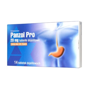 Panzol Pro, 20 mg, tabletki dojelitowe, 14 szt.
